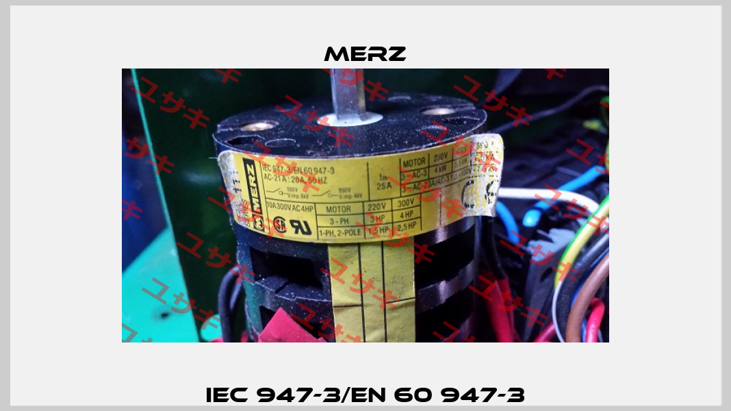 IEC 947-3/EN 60 947-3 Merz