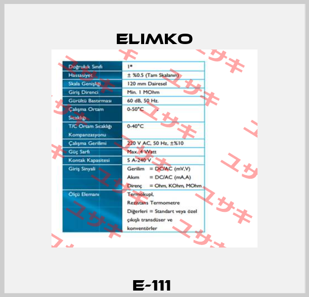E-111  Elimko