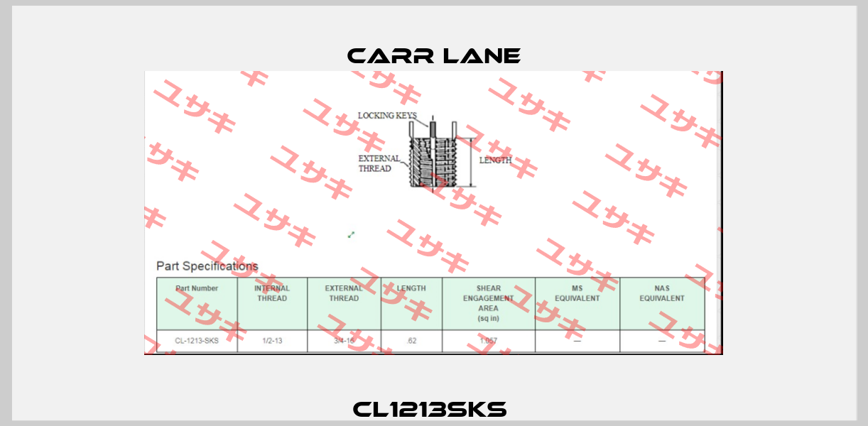 CL1213SKS  Carr Lane