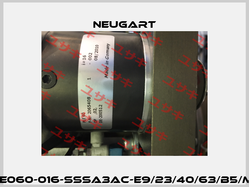 PLE060-016-SSSA3AC-E9/23/40/63/B5/M4  Neugart