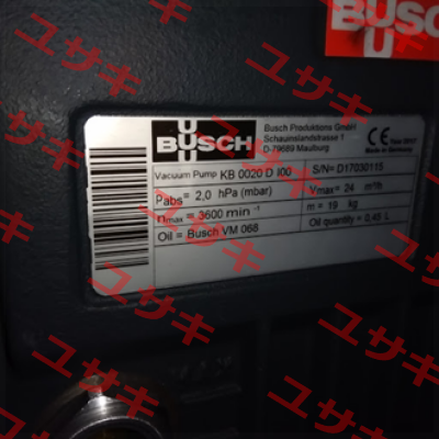 KB 0020 D 100 SM XX Busch