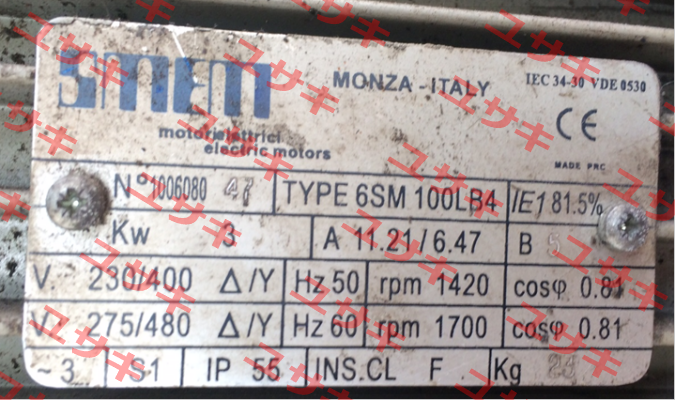 6SM 100LB4 obsolete, replaced by T3A100LB  Smem