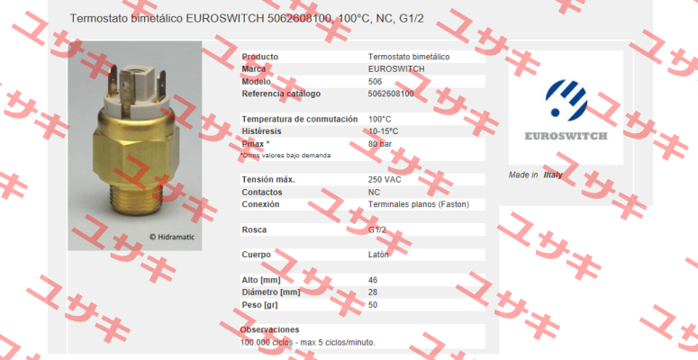 5062608100 Euroswitch