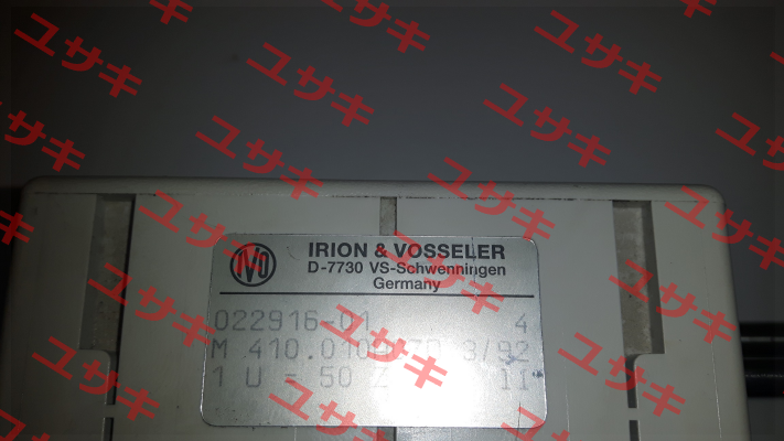 M 410.010A07F	  Irion-Vosseler
