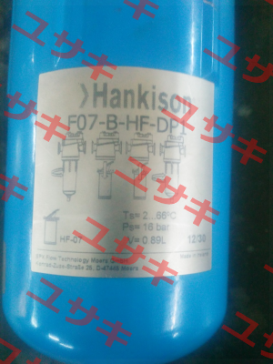 F07-B-HF-DP1 Hankison