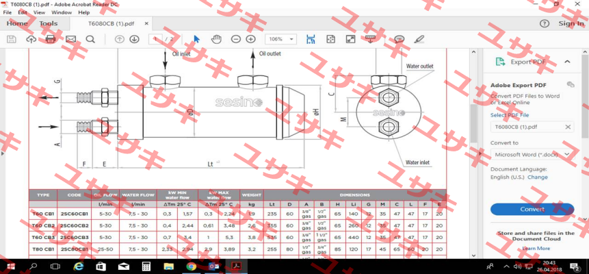 Type: T60 CB2 Sesino