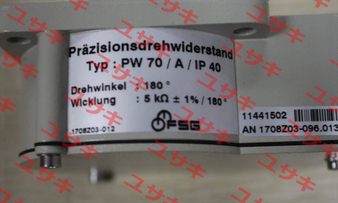 1708Z03-096.013 Type PW70A FSG Fernsteuergeräte