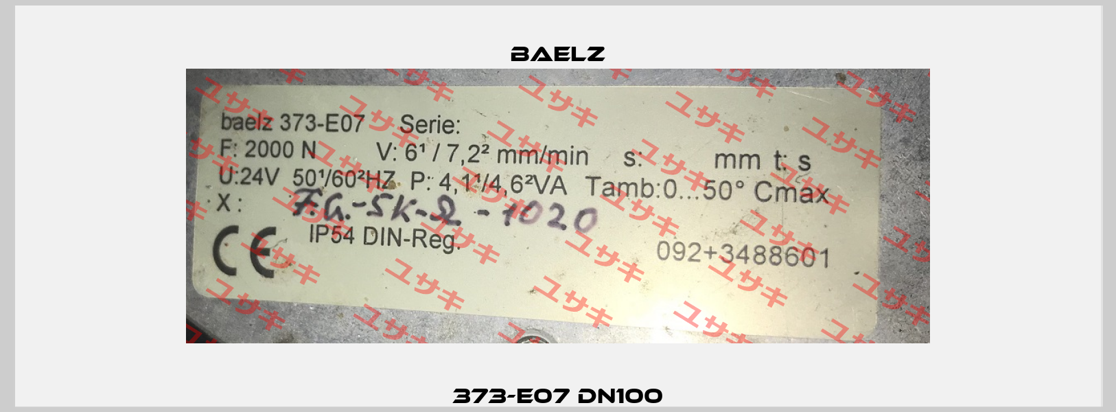 373-E07 DN100 Baelz