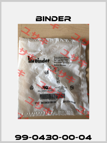 99-0430-00-04 Binder