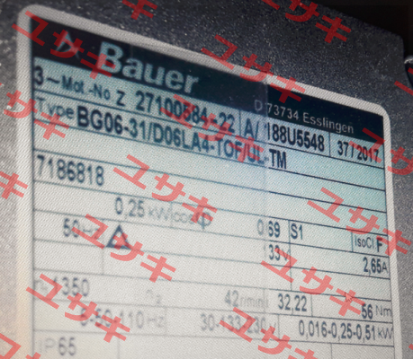 BG06-31/D06LA4-TOF/UL-TM  Bauer