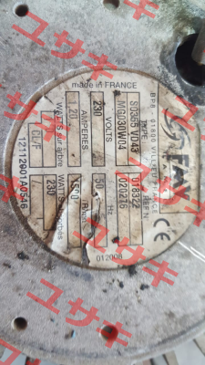 S0350 VD43 MG030W04 FMV-Lamel (now Ziehl Abegg)