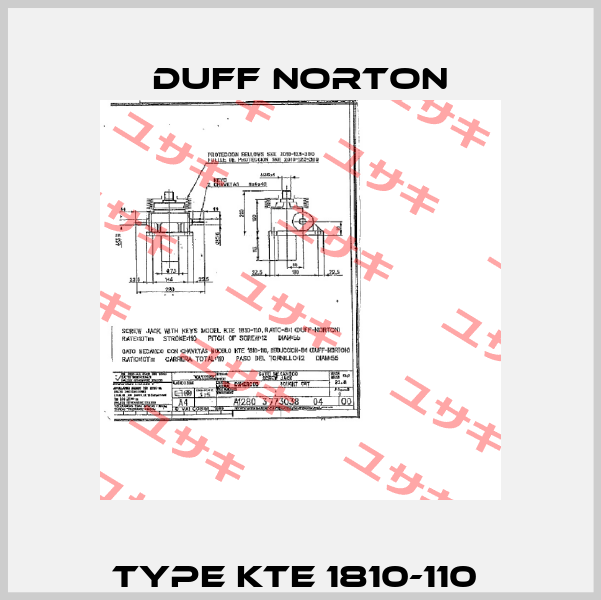 Type KTE 1810-110  Duff Norton