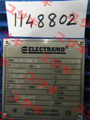 1LSM160L4 obsolete, replaced by 160L-4 Electramo