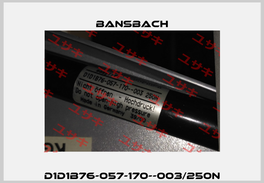 D1D1B76-057-170--003/250N Bansbach
