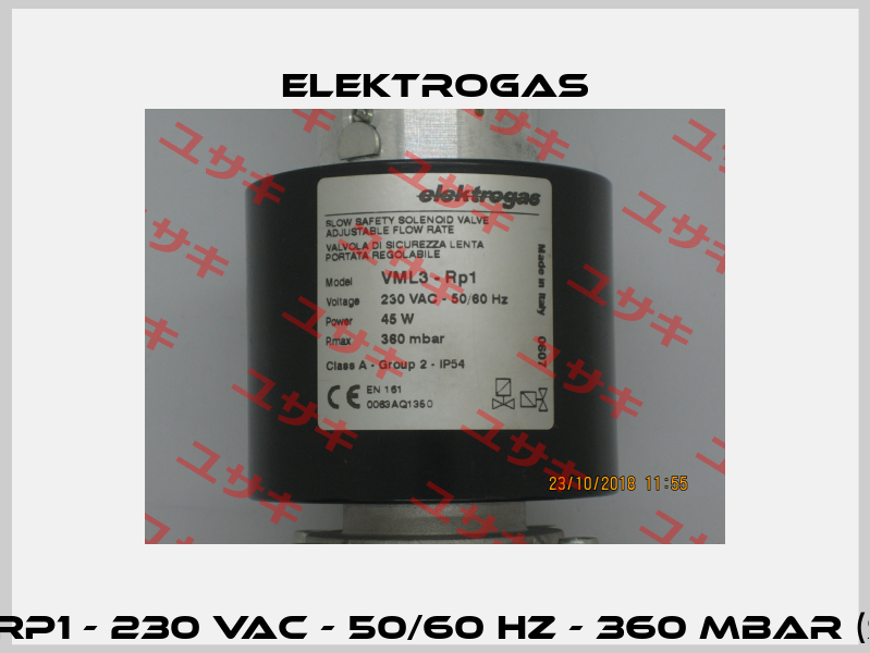 VML-3-RP1 - 230 VAC - 50/60 Hz - 360 mbar (stock) Elektrogas