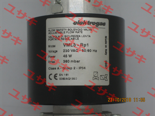 VML-3-RP1 - 230 VAC - 50/60 Hz - 360 mbar (stock) Elektrogas