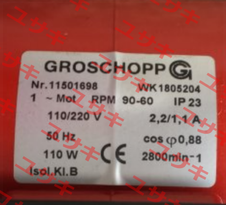 Nr. 11501698 WK 1805204 - OEM Groschopp
