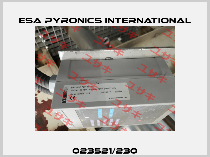 023521/230 ESA Pyronics International