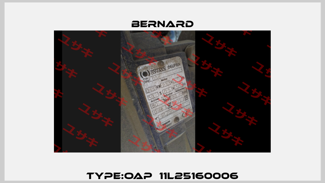 Type:OAP  11L25160006 Bernard