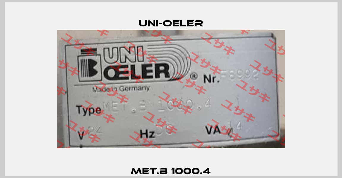 MET.B 1000.4 Uni-Oeler