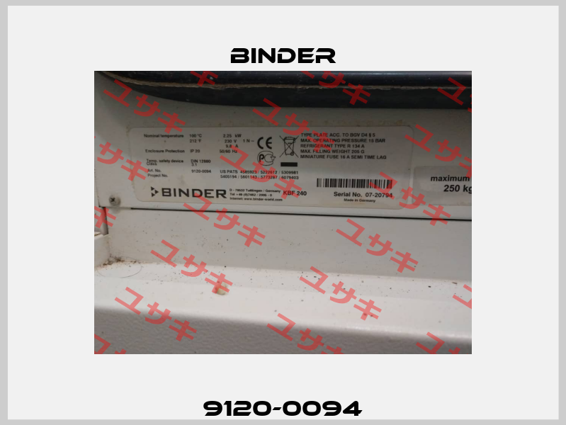 9120-0094 Binder