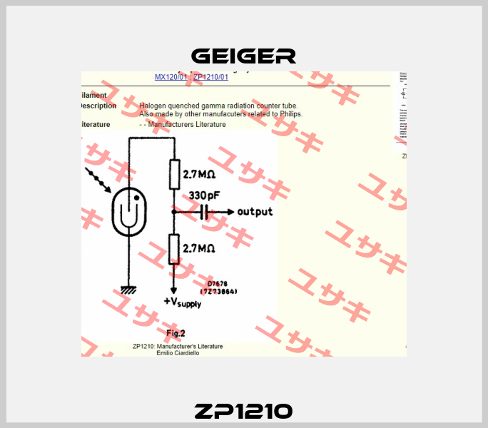 ZP1210 Geiger