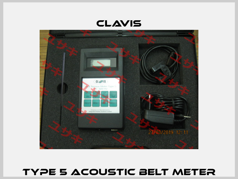 Type 5 acoustic belt meter Clavis