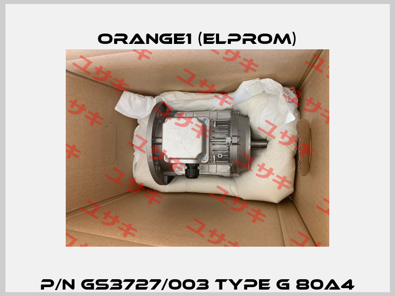 P/N GS3727/003 Type G 80A4 ORANGE1 (Elprom)