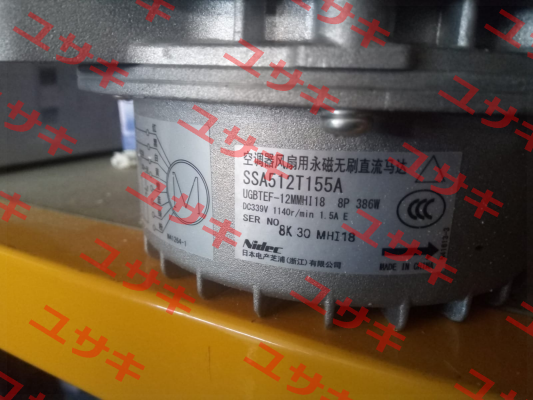 SSA512T155A S/N: 8K 30 MHI18 Nidec