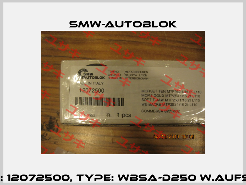 P/N: 12072500, Type: WBSA-D250 W.AUFSZB Smw-Autoblok