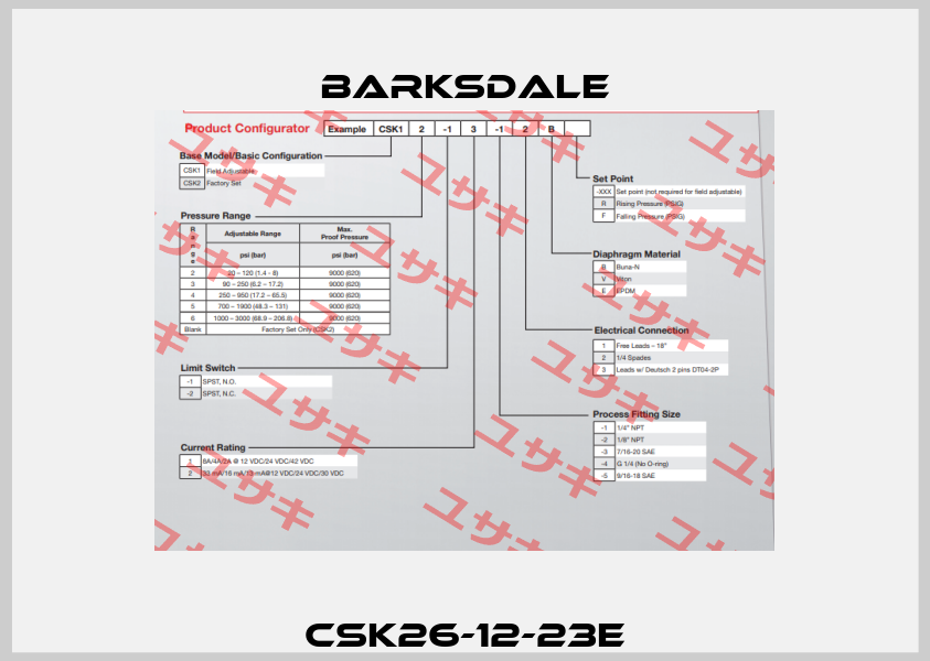 CSK26-12-23E Barksdale