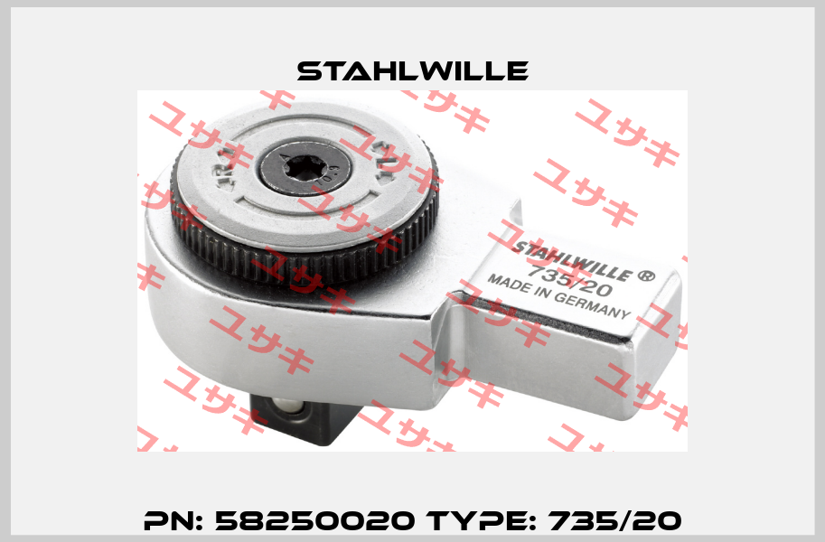 PN: 58250020 Type: 735/20 Stahlwille