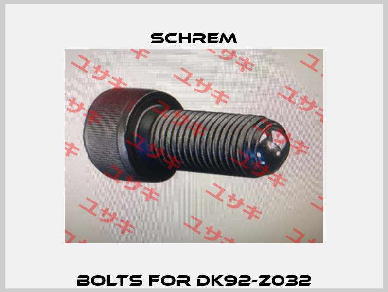 Bolts for DK92-Z032 Schrem