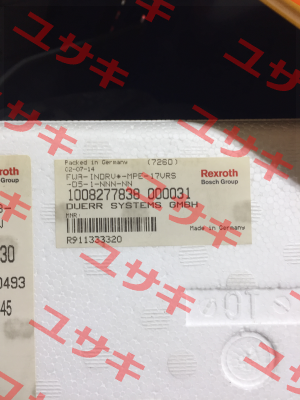R911333320 Rexroth