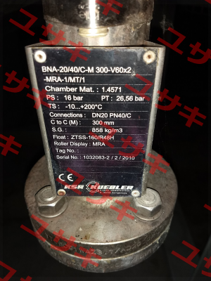 BNA-20/40/C-M300-V60x2-MRA-ZVSS 200 Ksr Kuebler