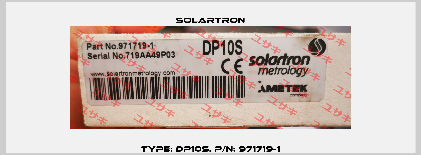 Type: DP10S, P/N: 971719-1 Solartron