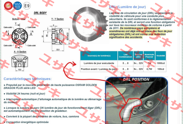 02A00RL- 6807 (DRL 5X2 ) SANEL - Auto Electronic