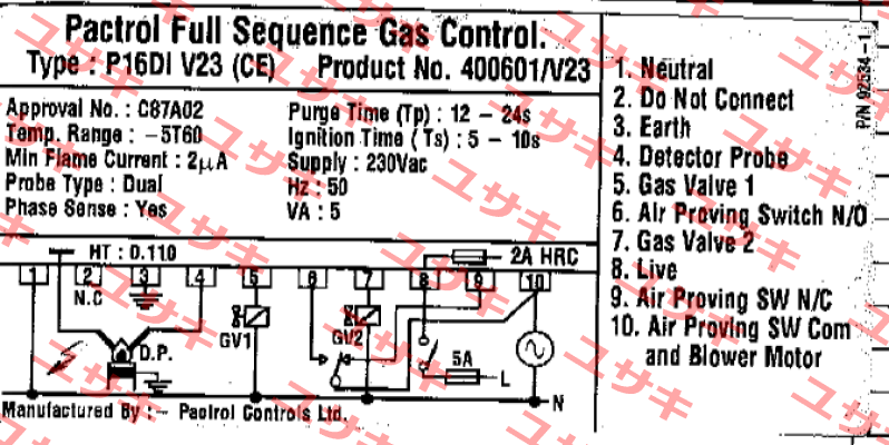 400601/v23 Pactrol