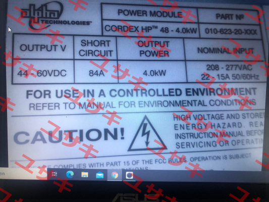 P/N: 010-623-20-040 Alpha Technologies