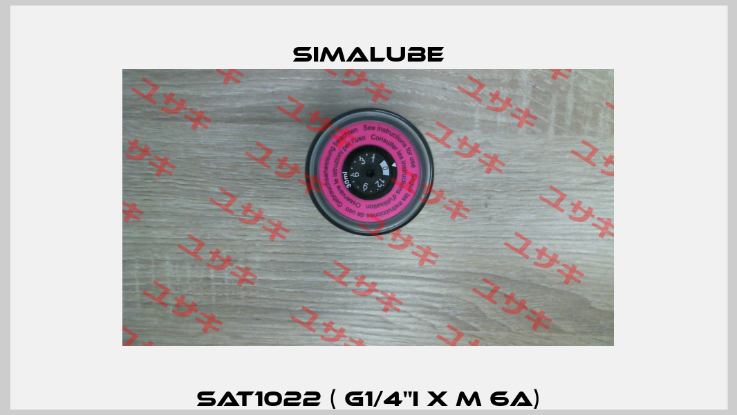 SAT1022 ( G1/4"i x M 6a) Simalube