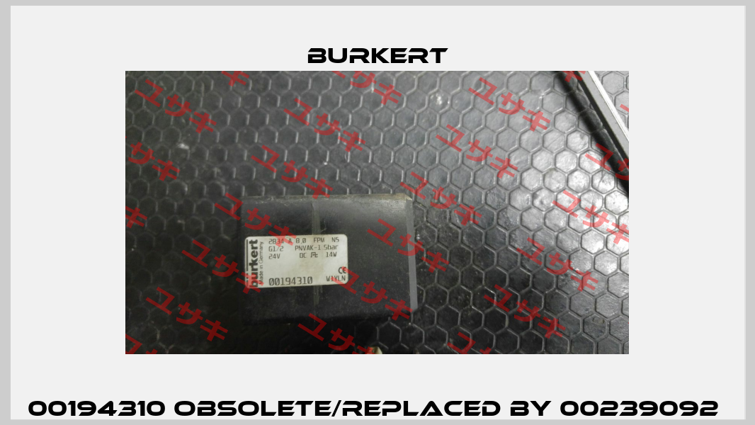 00194310 obsolete/replaced by 00239092  Burkert