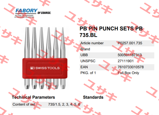 P0257.001.735 Fabory