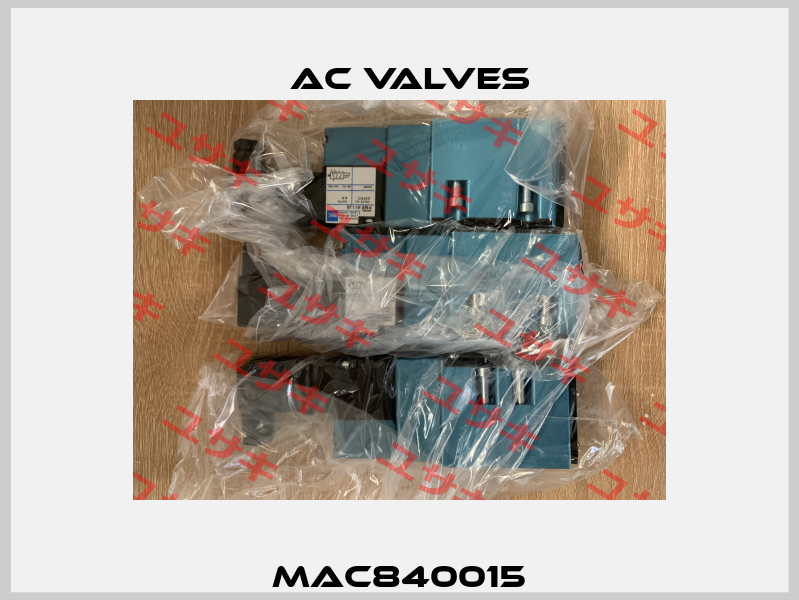 MAC840015 МAC Valves