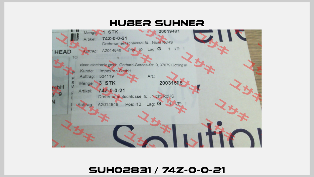 SUH02831 / 74Z-0-0-21 Huber Suhner