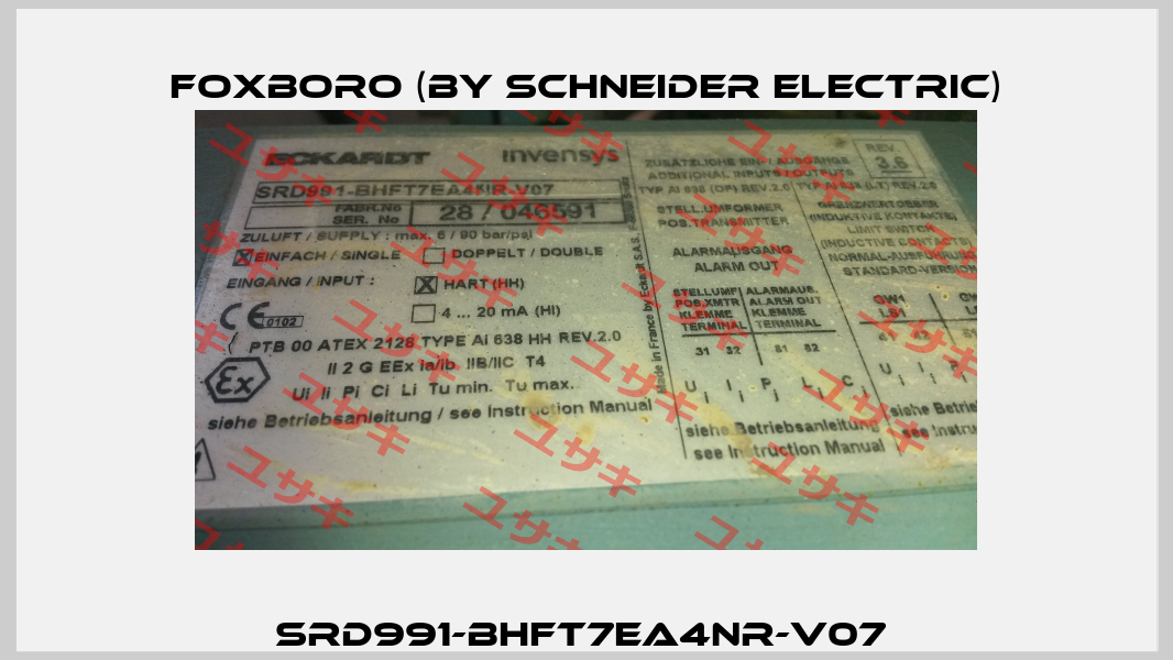 SRD991-BHFT7EA4NR-V07  Foxboro (by Schneider Electric)