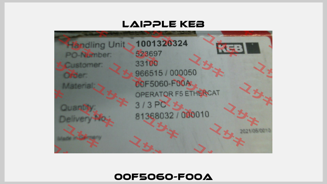 00F5060-F00A LAIPPLE KEB