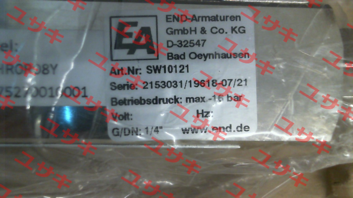 SW10121 End Armaturen
