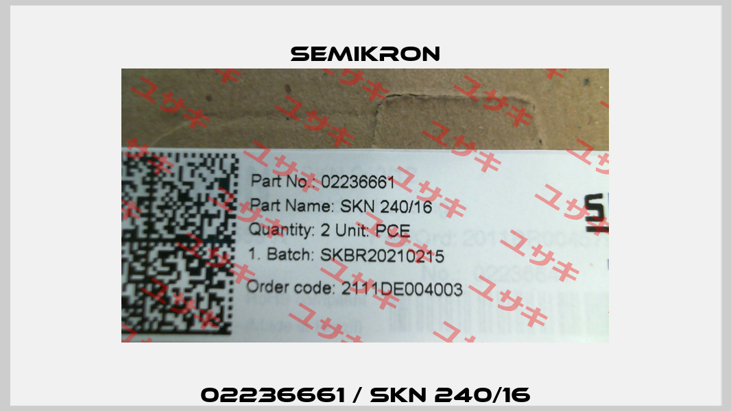 02236661 / SKN 240/16 Semikron