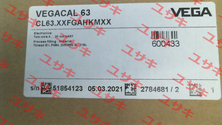 P/N: CL63.XXFGAHKMXX, Type: VEGACAL 63 Vega