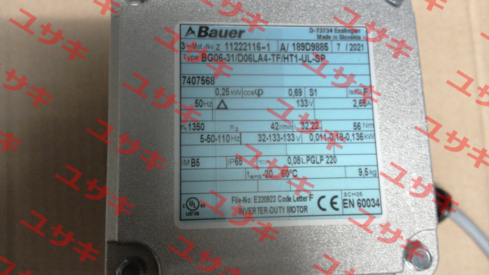 BG06-31/D06LA4-TF/HT1-UL-SP Bauer